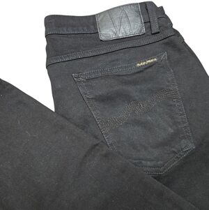 Nudie Lean Dean Slim Tapered Jeans  Men's Size 32x30 Black